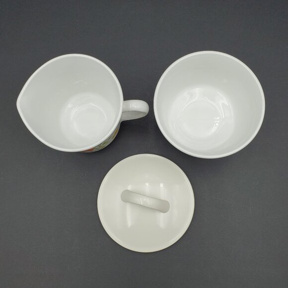 Corelle Wildflower Creamer & Sugar Bowl Corning Spring Bouquet Creamer Set - Picture 2 of 6